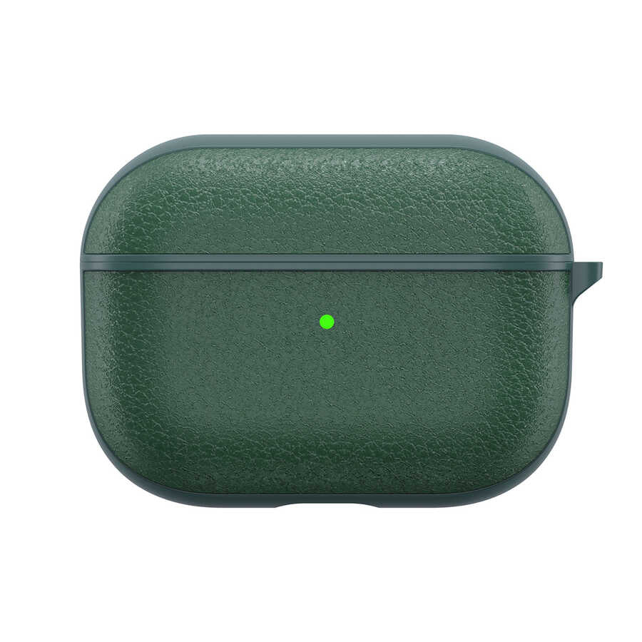 Apple Airpods 3.Nesil Kılıf Wiwu Calfskin Kılıf Yeşil