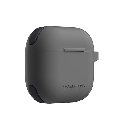 Apple Airpods 4 Amazingthing Airbag Köşe Tasarımlı Omni Serisi Silikon Kapak Pembe