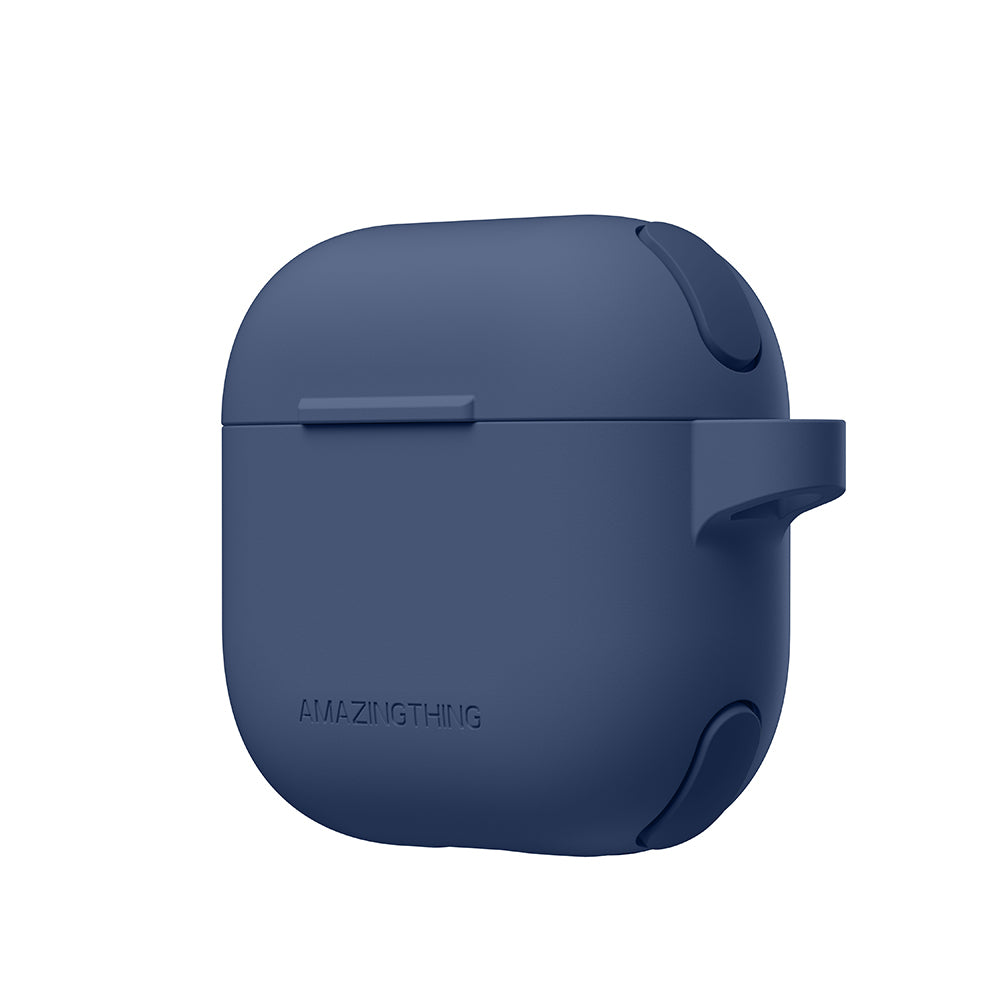 Apple Airpods 4 Amazingthing Airbag Köşe Tasarımlı Omni Serisi Silikon Kapak Pembe
