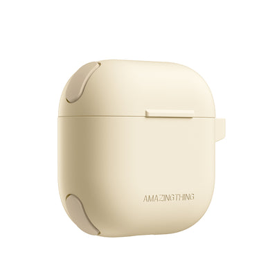 Apple Airpods 4 Amazingthing Airbag Köşe Tasarımlı Omni Serisi Silikon Kapak Pembe