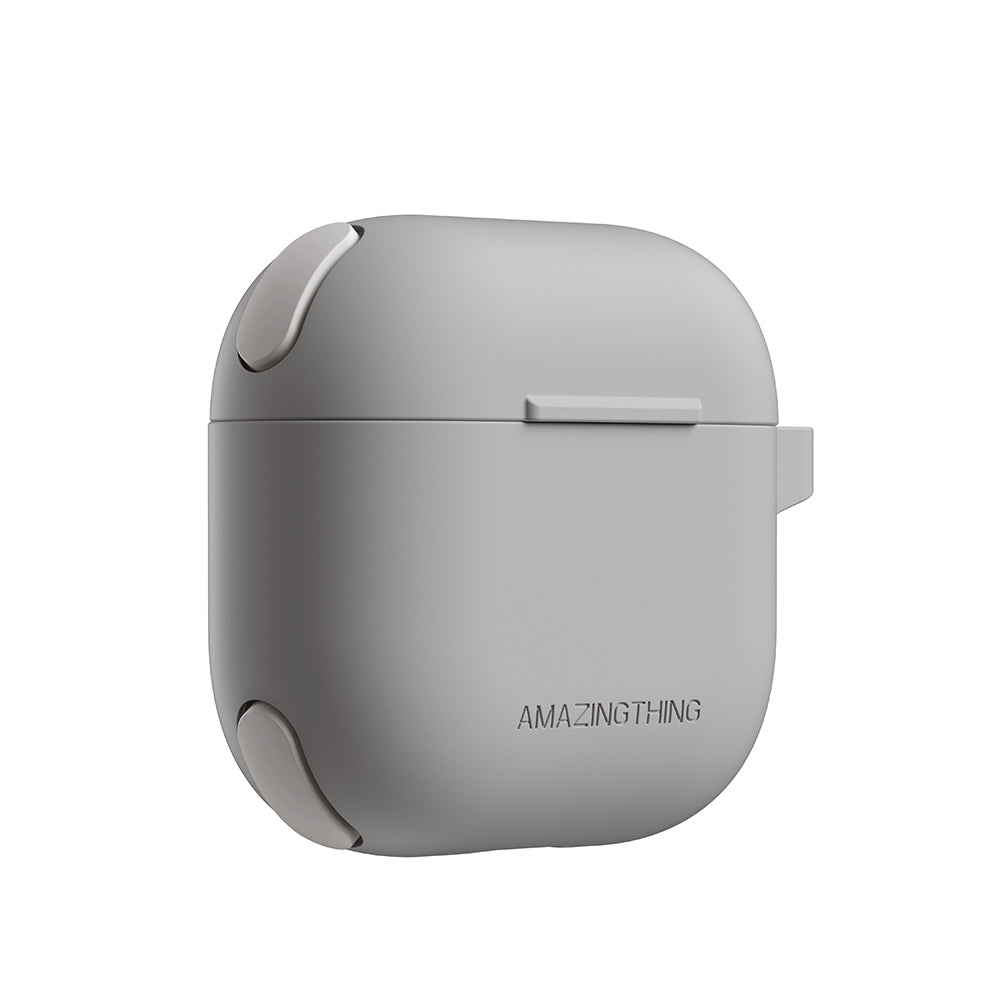 Apple Airpods 4 Amazingthing Airbag Köşe Tasarımlı Omni Serisi Silikon Kapak Pembe