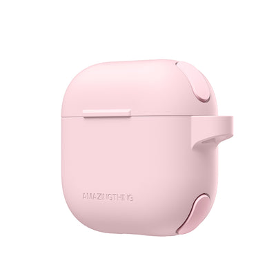 Apple Airpods 4 Amazingthing Airbag Köşe Tasarımlı Omni Serisi Silikon Kapak Siyah
