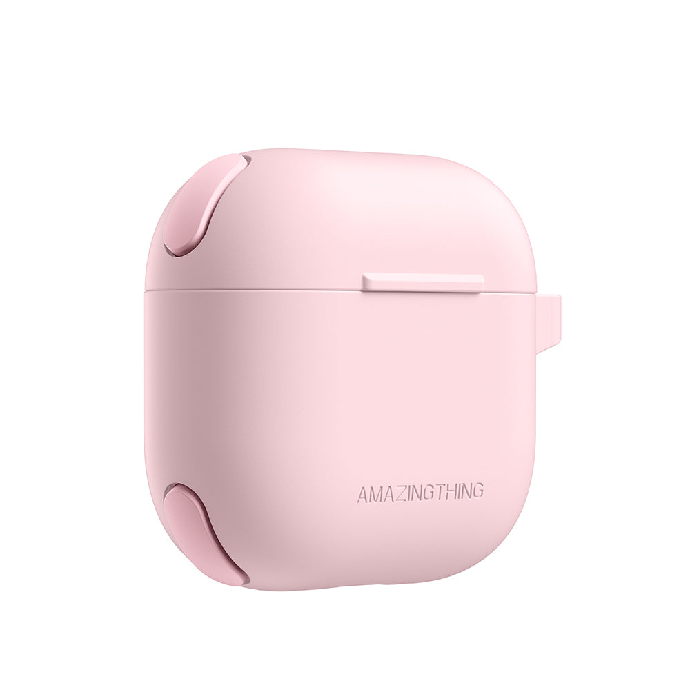 Apple Airpods 4 Amazingthing Airbag Köşe Tasarımlı Omni Serisi Silikon Kapak Lacivert