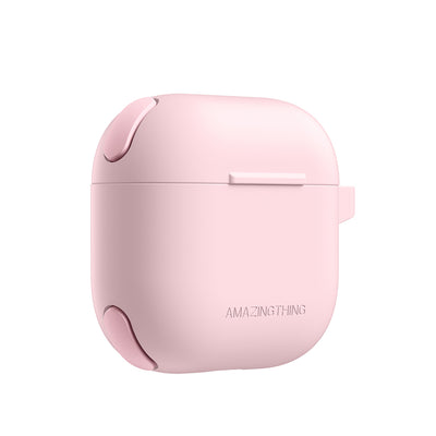 Apple Airpods 4 Amazingthing Airbag Köşe Tasarımlı Omni Serisi Silikon Kapak Lacivert