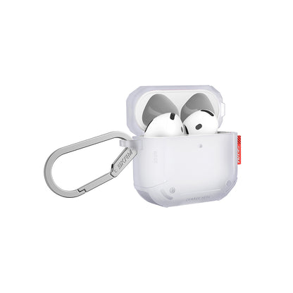 Airpods 4 Kılıf Airbagli Yivli Köşe Tasarımlı 360 Derece Tam Koruma Skinarma Mecha CE Kılıf
