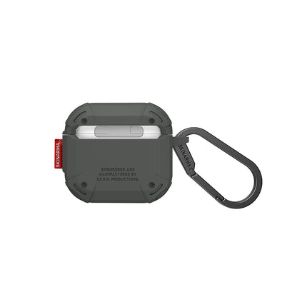 Airpods 4 Kılıf Airbagli Yivli Köşe Tasarımlı 360 Derece Tam Koruma Skinarma Mecha CE Kılıf