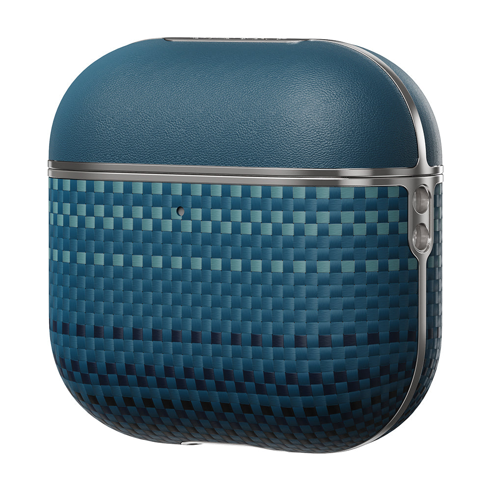 Airpods 4 Kılıf Aramid Fiber Pitaka Tactile Woven Sunset-Moonrise Serisi Kılıf