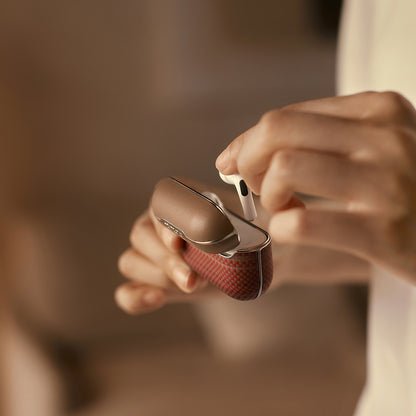 Airpods 4 Kılıf Aramid Fiber Pitaka Tactile Woven Sunset-Moonrise Serisi Kılıf