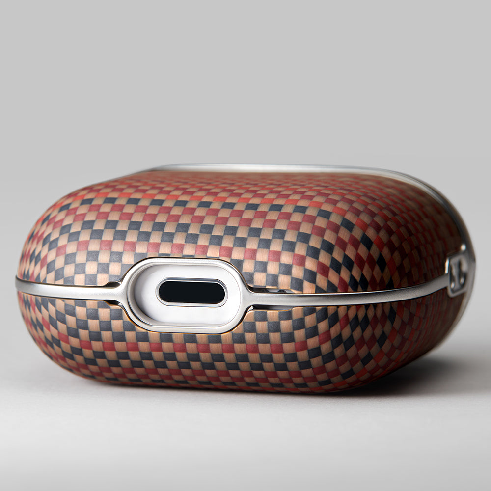 Airpods 4 Kılıf Aramid Fiber Pitaka Tactile Woven Sunset-Moonrise Serisi Kılıf