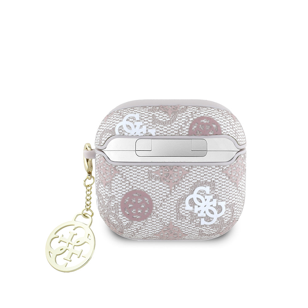 Airpods 4 Kılıf Guess Orjinal Lisanslı 4G Desenli Yazı Logolu Peony Kılıf