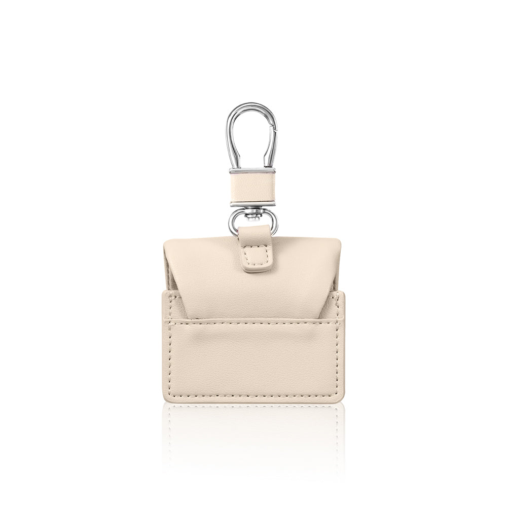 Airpods 4 Kılıf PU Deri Çanta Tasarımlı Taşlı Pynana Sugar Cube Serisi Kılıf