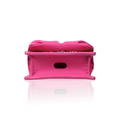 Airpods 4 Kılıf PU Deri Çanta Tasarımlı Taşlı Pynana Sugar Cube Serisi Kılıf