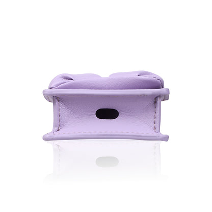 Airpods 4 Kılıf PU Deri Çanta Tasarımlı Taşlı Pynana Sugar Cube Serisi Kılıf