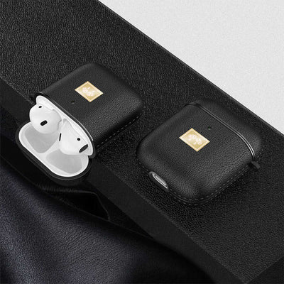 Apple Airpods Kılıf Deri Görünümlü Askı Aparatlı Wlons Kılıf Koyu Yeşil
