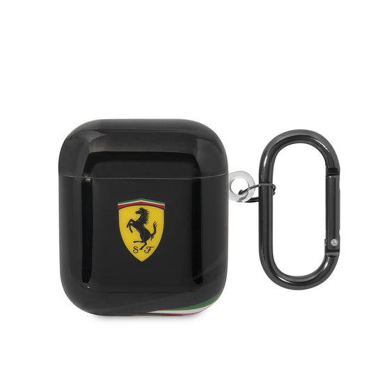 Airpods Kılıf Ferrari Orjinal Lisanslı IML Baskılı Klasik Logolu TPU Kılıf