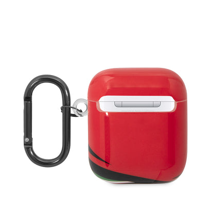 Airpods Kılıf Ferrari Orjinal Lisanslı IML Baskılı Klasik Logolu TPU Kılıf