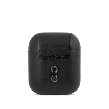 Airpods Kılıf Ferrari Orjinal Lisanslı PU Deri Metal Logolu SF Arka Yüzey Yazılı Kılıf