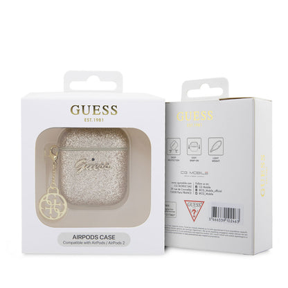 Airpods Kılıf GUESS Glitter 4G Charm Kılıf