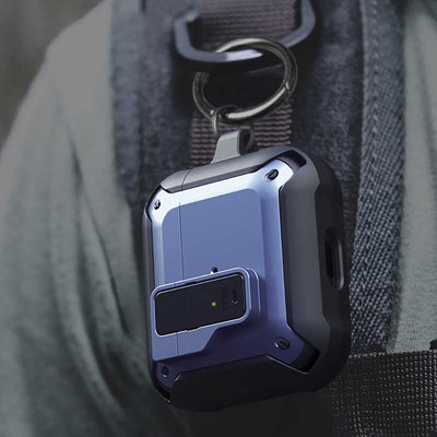 Apple Airpods Kılıf Wiwu Mecha Kılıf Siyah-Yeşil