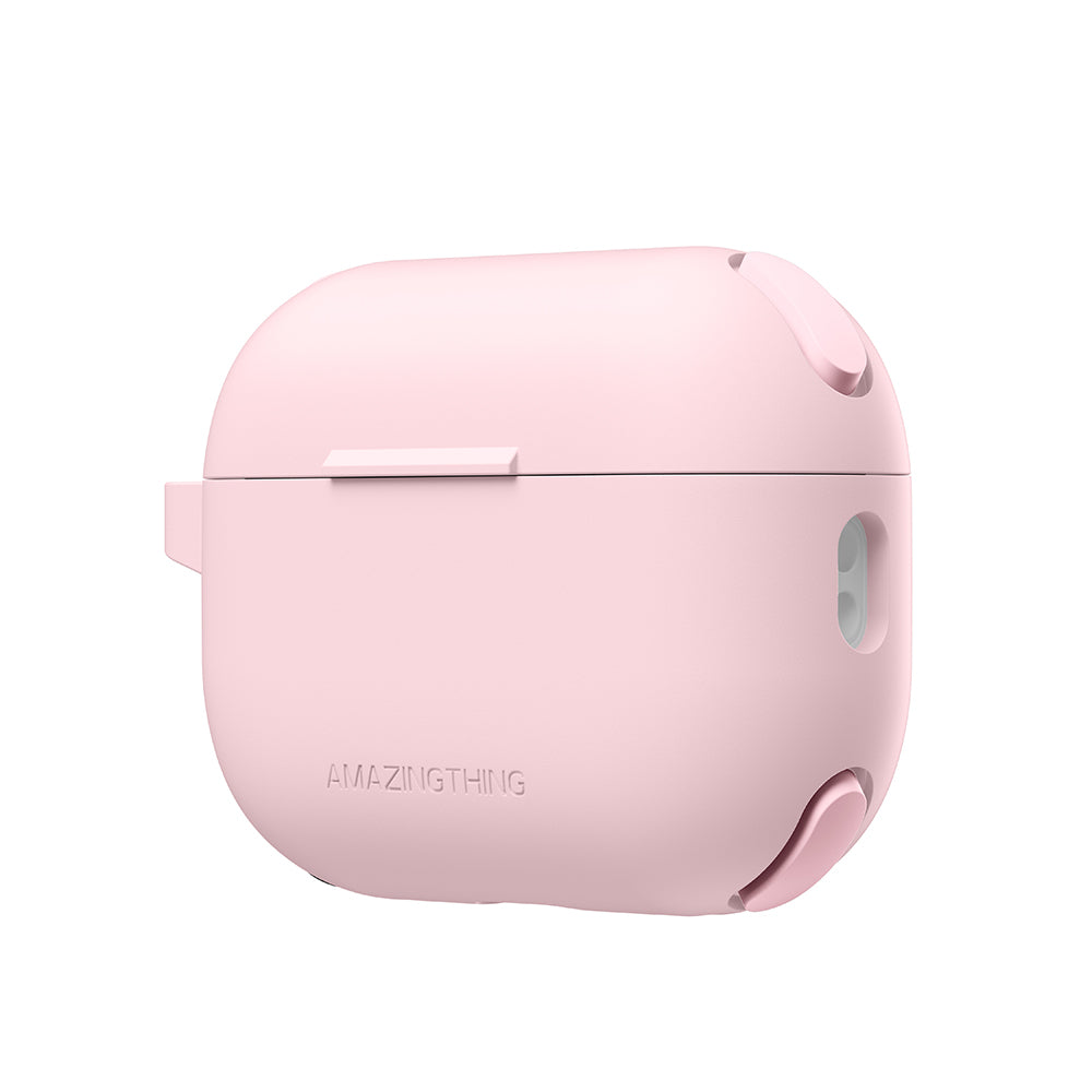 Apple Airpods Pro 2 Amazingthing Airbag Köşe Tasarımlı Omni Serisi Silikon Kapak Pembe