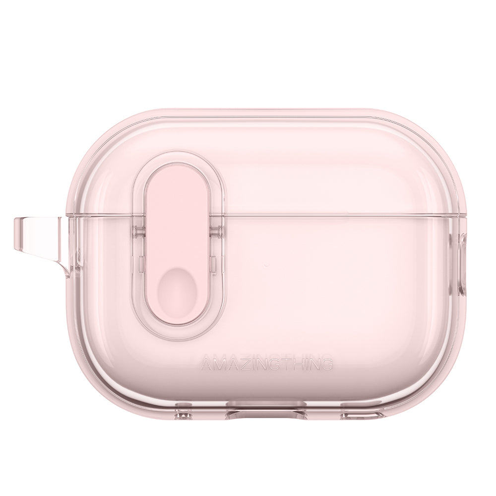 Apple Airpods Pro 2 Amazingthing Magnetik Kilit Tasarımlı Minimal Serisi Kılıf Pembe