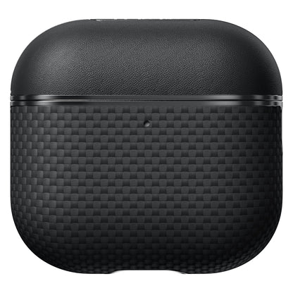 Airpods Pro 2 Kılıf 1500D Aramid Fiber Pitaka Ultra-Slim Classic Serisi Black-Grey Twill Kılıf