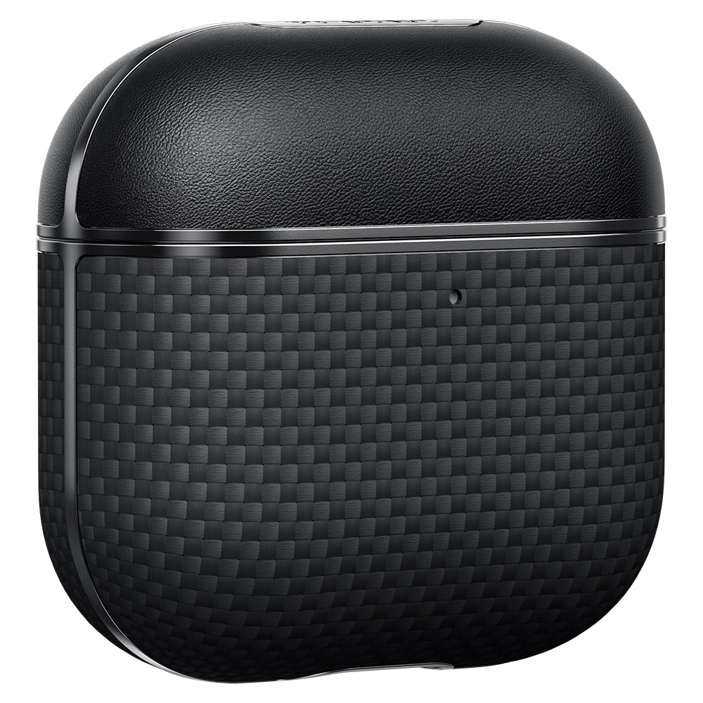 Airpods Pro 2 Kılıf 1500D Aramid Fiber Pitaka Ultra-Slim Classic Serisi Black-Grey Twill Kılıf