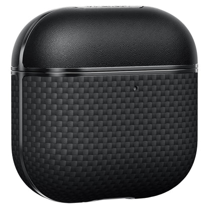 Airpods Pro 2 Kılıf 1500D Aramid Fiber Pitaka Ultra-Slim Classic Serisi Black-Grey Twill Kılıf