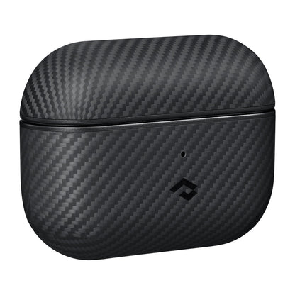 Airpods Pro 2 Kılıf 600D Aramid Fiber Pitaka Classic Serisi Black-Grey Twill Kılıf
