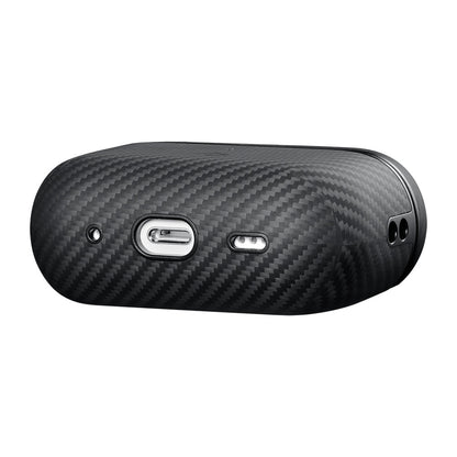 Airpods Pro 2 Kılıf 600D Aramid Fiber Pitaka Classic Serisi Black-Grey Twill Kılıf