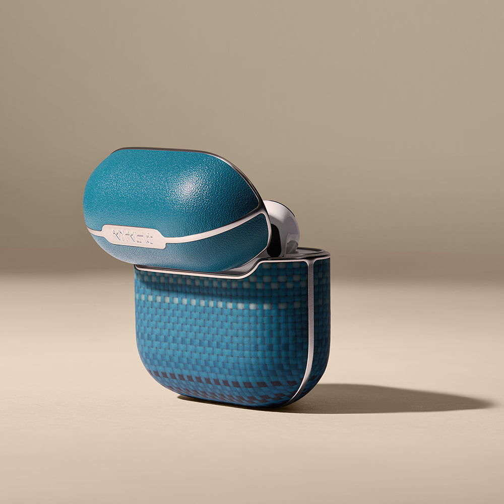 Airpods Pro 2 Kılıf Aramid Fiber Pitaka Tactile Woven Sunset-Moonrise Serisi Kılıf