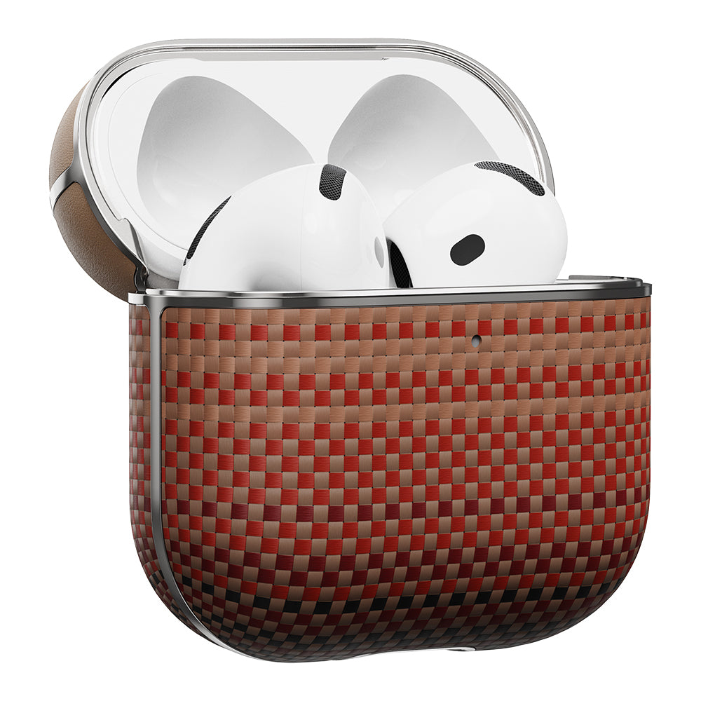 Airpods Pro 2 Kılıf Aramid Fiber Pitaka Tactile Woven Sunset-Moonrise Serisi Kılıf