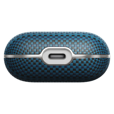 Apple Airpods Pro 2 Kılıf Aramid Fiber Pitaka Tactile Woven Sunset-Moonrise Serisi Sunset Kapak Kahverengi