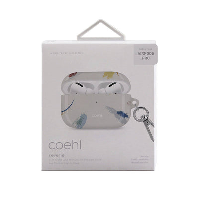 Apple Airpods Pro Kılıf Fırça Boya Desenli Coehl Reverie Kapak Gri