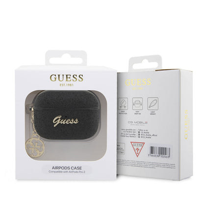 Airpods Pro 2 Kılıf GUESS Glitter 4G Charm Kılıf