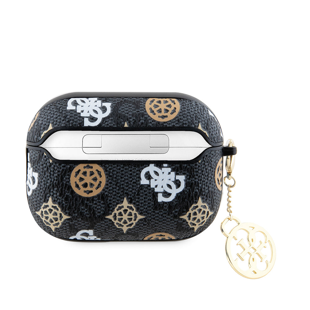 Airpods Pro 2 Kılıf Guess Orjinal Lisanslı 4G Desenli Yazı Logolu Peony Kılıf