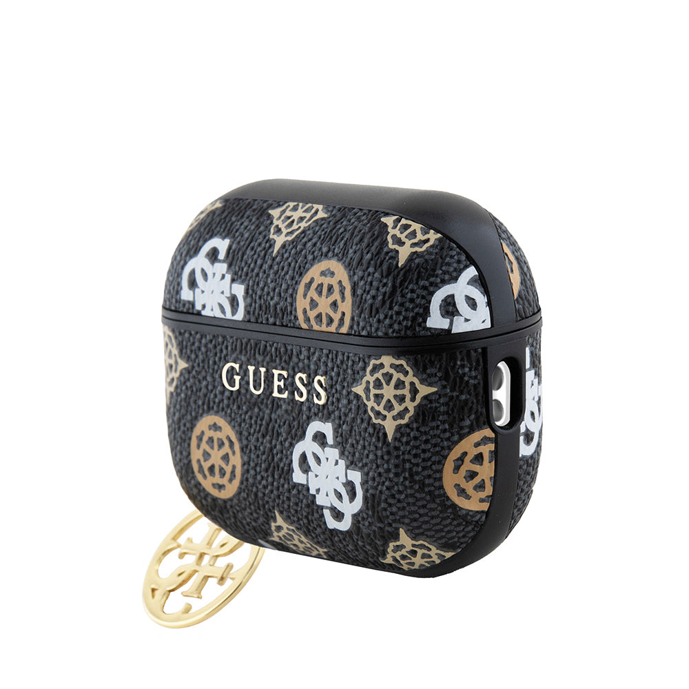 Airpods Pro 2 Kılıf Guess Orjinal Lisanslı 4G Desenli Yazı Logolu Peony Kılıf