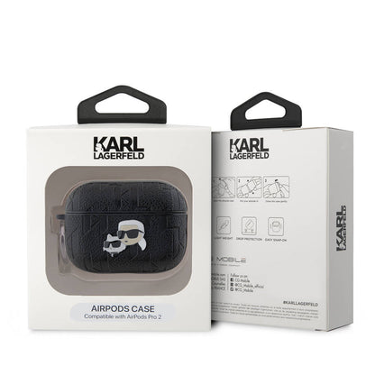 Airpods Pro 2 Kılıf Karl Lagerfeld Orjinal Lisanslı Monogram Silikon Kılıf