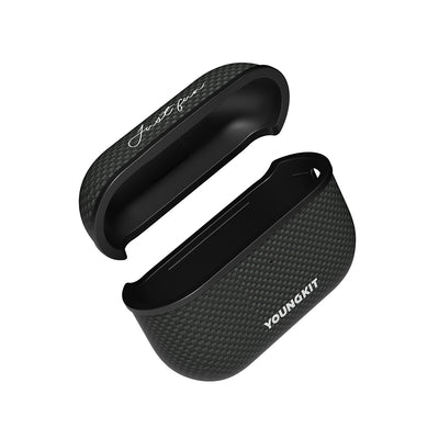 Apple Airpods Pro 2 Kılıf M-safe Şarj Özellikli Aramid Fiber Youngkit 1500D Kevlar Extreme Wing Serisi Kapak Gold