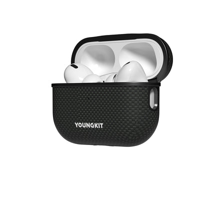 Apple Airpods Pro 2 Kılıf M-safe Şarj Özellikli Aramid Fiber Youngkit 1500D Kevlar Extreme Wing Serisi Kapak Gold