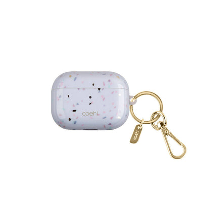 Apple Airpods Pro 2 Kılıf Mozaik Desenli Coehl Terrazzo Kapak Gri
