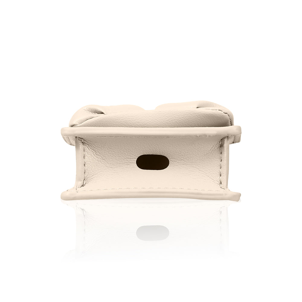 Airpods Pro 2 Kılıf PU Deri Çanta Tasarımlı Taşlı Pynana Sugar Cube Serisi Kılıf