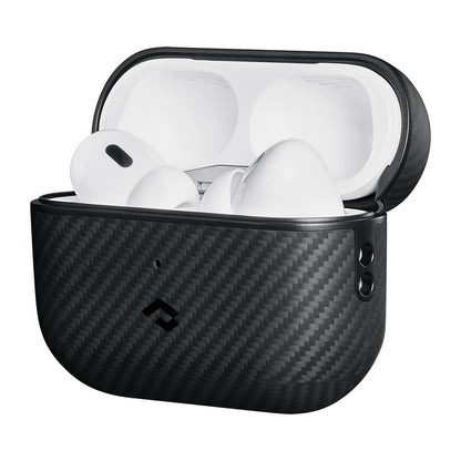 Airpods Pro Kılıf 600D Aramid Fiber Pitaka Classic Serisi Black-Grey Twill Kılıf