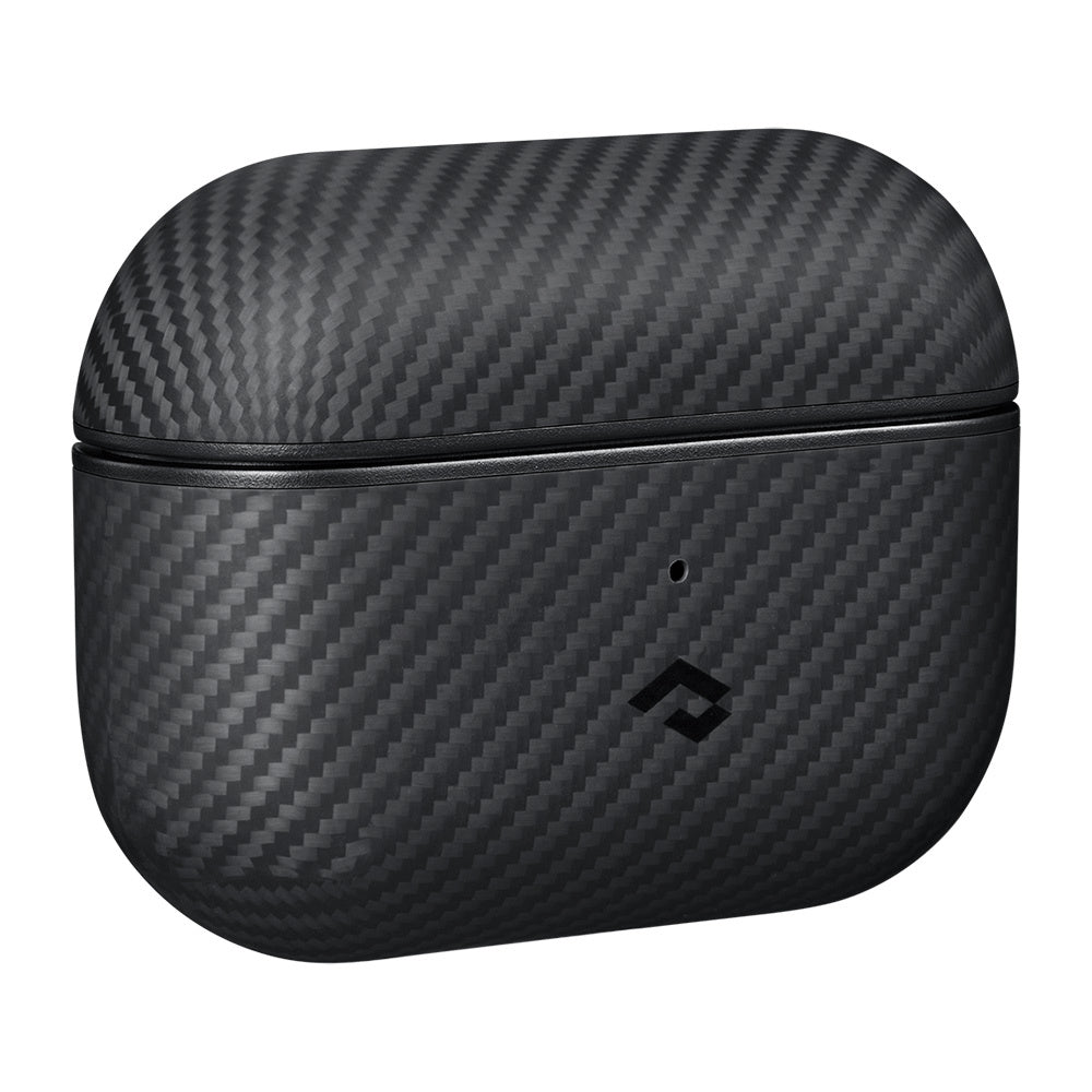 Airpods Pro Kılıf 600D Aramid Fiber Pitaka Classic Serisi Black-Grey Twill Kılıf