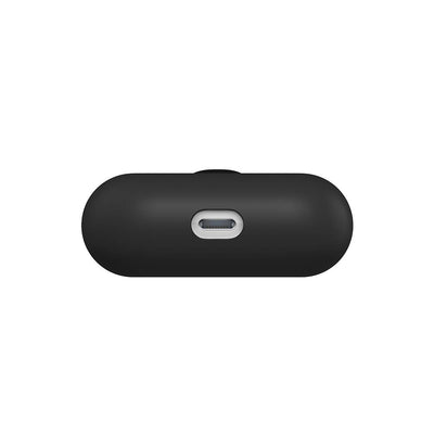 Apple Airpods Pro Kılıf Boyun Askılı Parlayan Düğmeli Lisanslı Switcheasy Colors Silikon Kapak Siyah