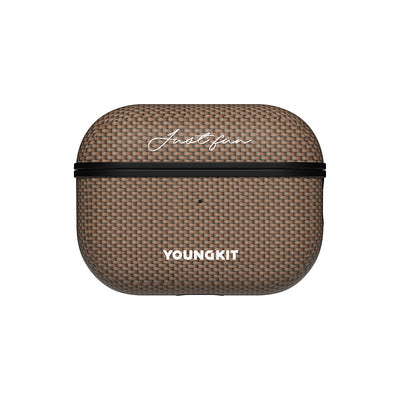 Apple Airpods Pro Kılıf M-safe Şarj Özellikli Aramid Fiber Youngkit 1500D Kevlar Extreme Wing Serisi Kapak Gold