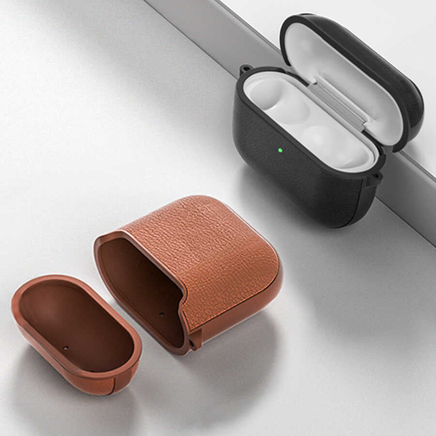 Apple Airpods Pro Kılıf Wiwu Calfskin Kılıf