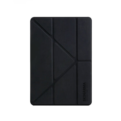 iPad 10.2 2021 (9.Nesil) Kılıf SkinArma Sticker Tasarımlı Arkası Şeffaf Standlı Mageru Kılıf