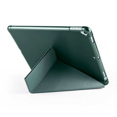 Apple iPad 10.2 2021 (9.Nesil) Kılıf Zore Tri Folding Kalem Bölmeli Standlı Kılıf Rose Gold