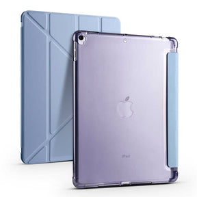 Apple iPad 10.2 2021 (9.Nesil) Kılıf Zore Tri Folding Kalem Bölmeli Standlı Kılıf